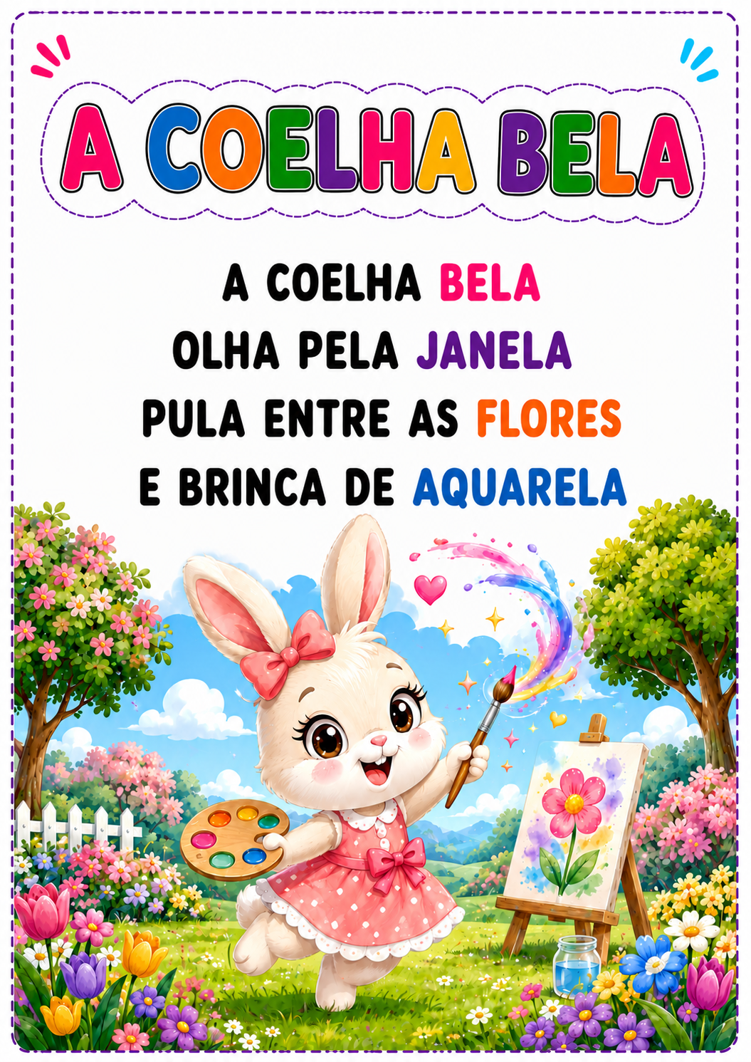 A Coelha Bela — história rimada